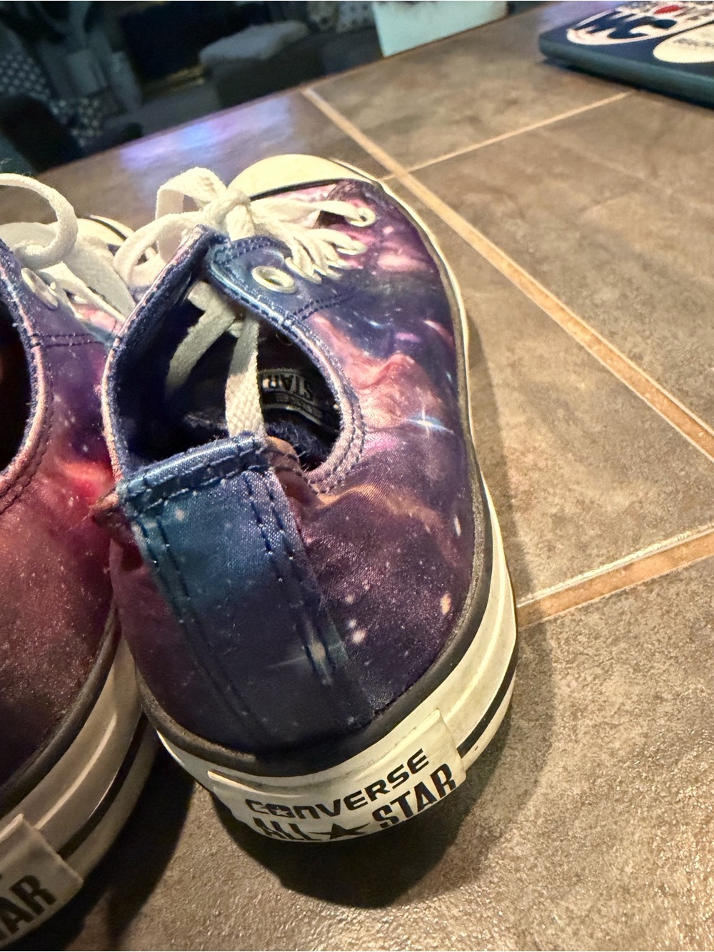 Converse Low-Top Sneakers - Purple Galaxy Print - Picture 6 of 10